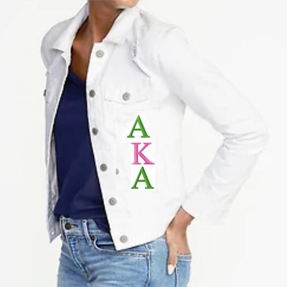 alpha kappa alpha jean jacket